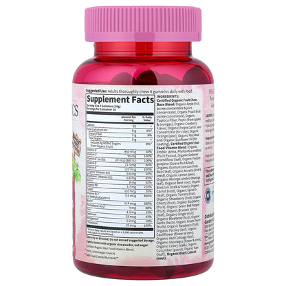 Garden of Life, Organics, Women's Multi 40+ Gummies, Organic Berry, 120 Vegan Gummy Drops