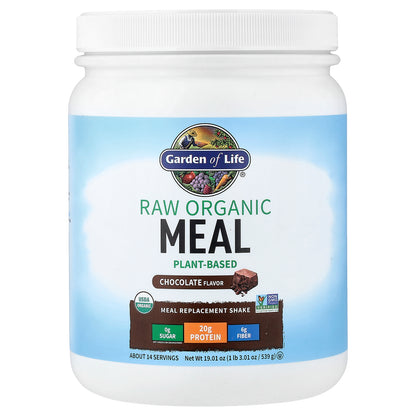 Garden of Life, RAW Organic Meal Replacement Shake, Chocolate, 19.01 oz (539 g)