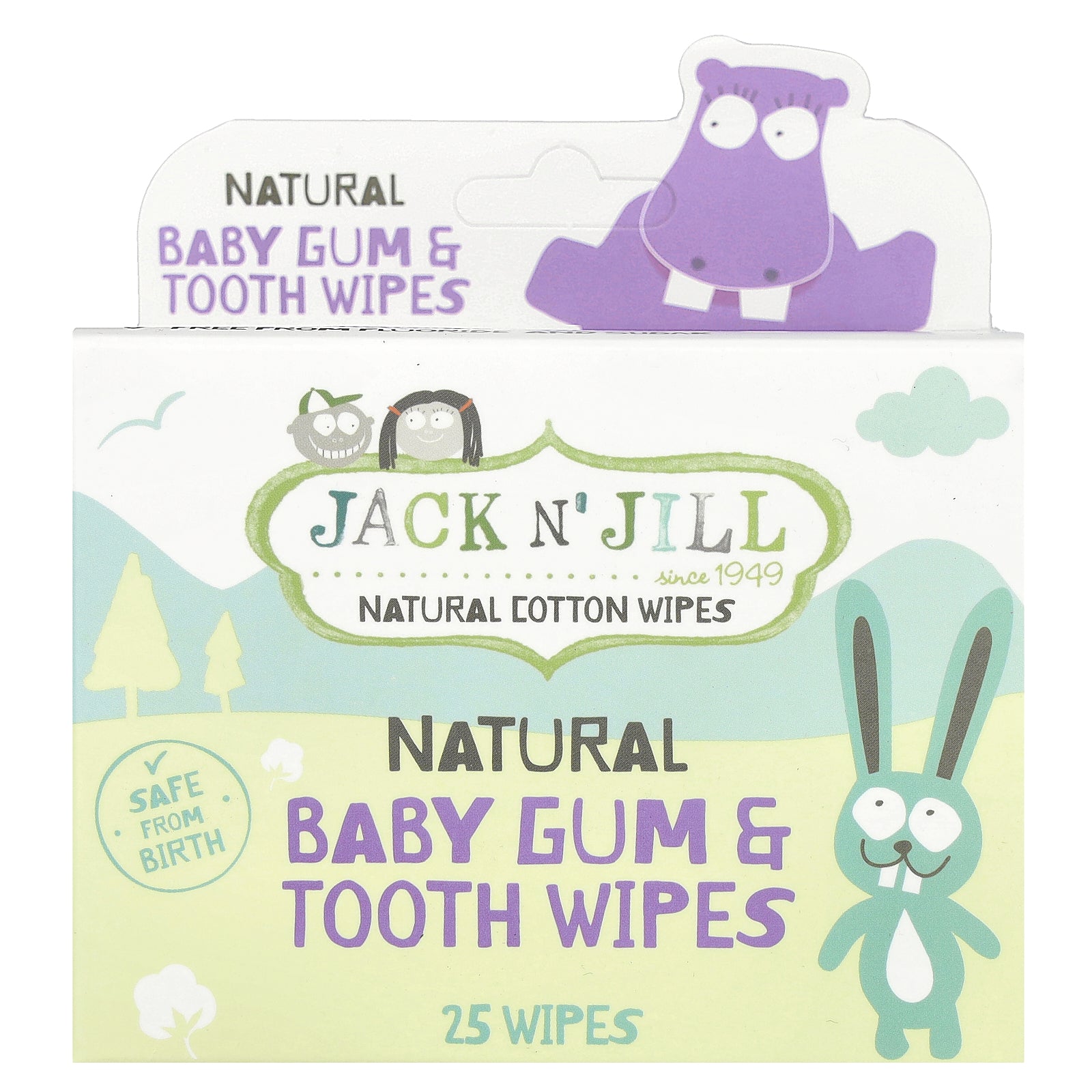 Jack n' Jill, Natural Baby Gum & Tooth Wipes, 25 Wipes