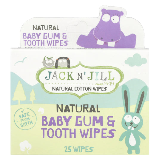 Jack n' Jill, Natural Baby Gum & Tooth Wipes, 25 Wipes