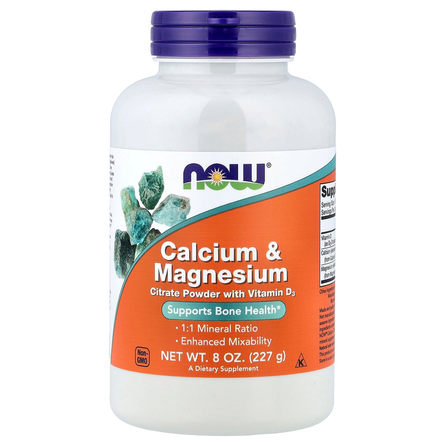 NOW Foods, Calcium & Magnesium With Vitamin D3, 8 oz (227 g)
