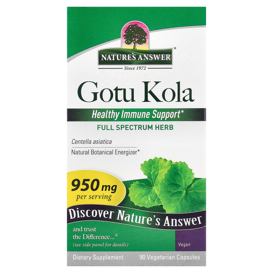 Nature's Answer, Gotu Kola, 90 Vegetarian Capsules (475 mg per Capsule)