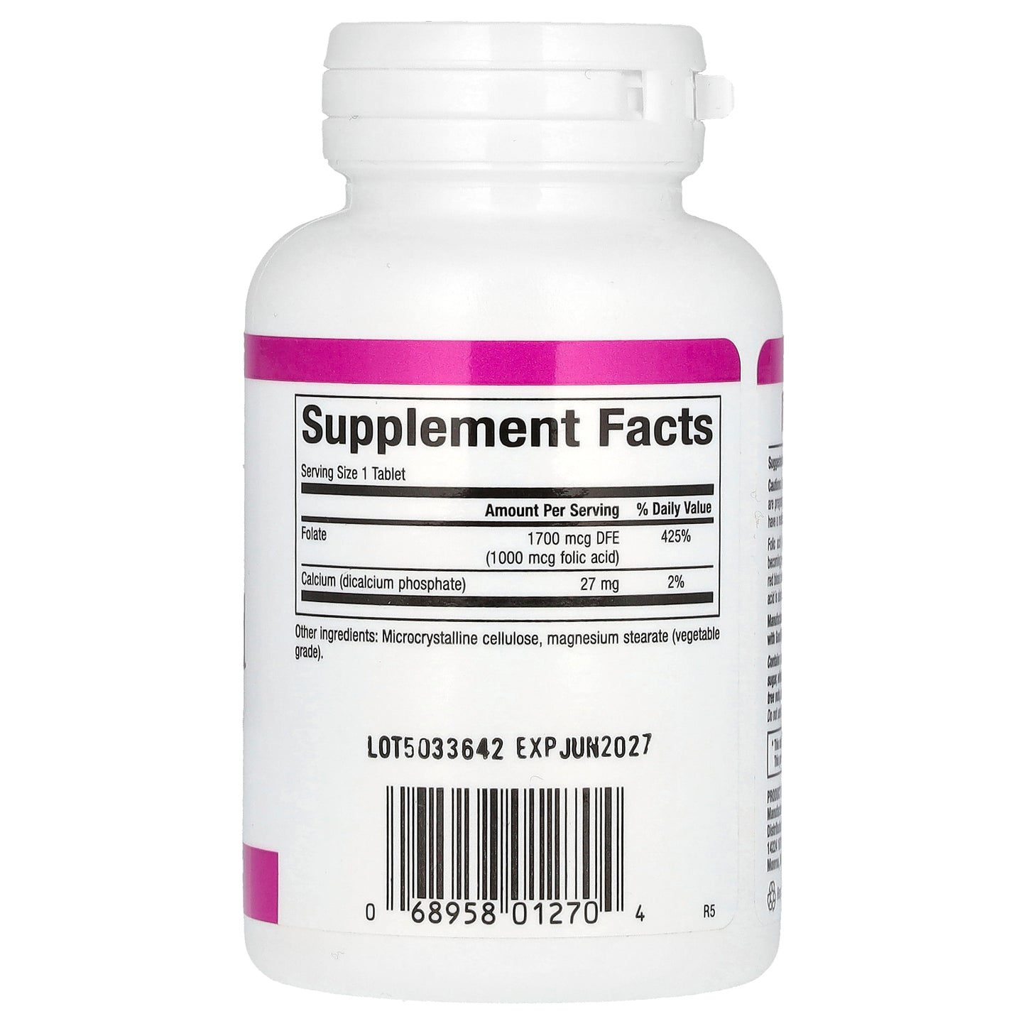 Natural Factors, Folic Acid, 1,000 mcg, 90 Tablets