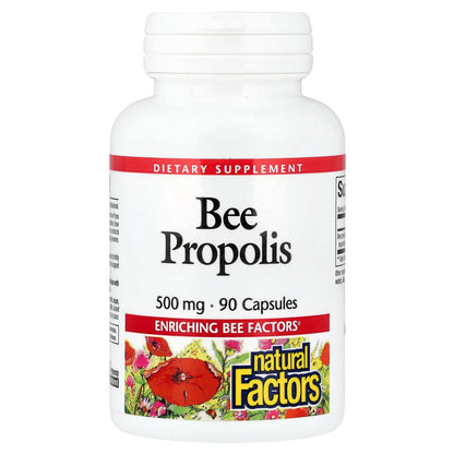 Natural Factors, Bee Propolis, 500 mg, 90 Capsules