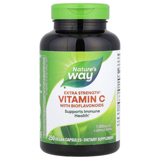 Nature's Way, Vitamin C With Bioflavonoids, 1,000 mg, 250 Vegan Capsules