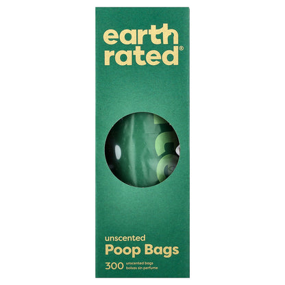 Earth Rated, Dog Waste Bags, Unscented, 300 Bags