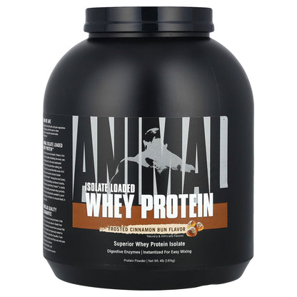 Animal, Isolate Loaded Whey Protein Powder, Frosted Cinnamon Bun, 4 lb (1.81 kg)