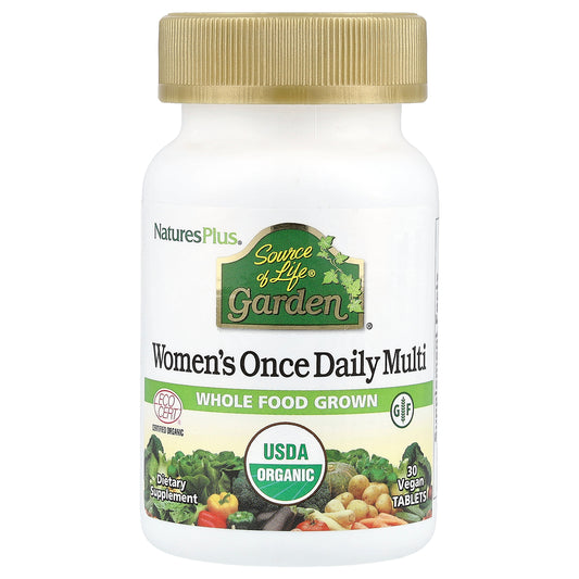 NaturesPlus, Source of Life Garden, Women's Once Daily Multi, 30 Vegan Tablets