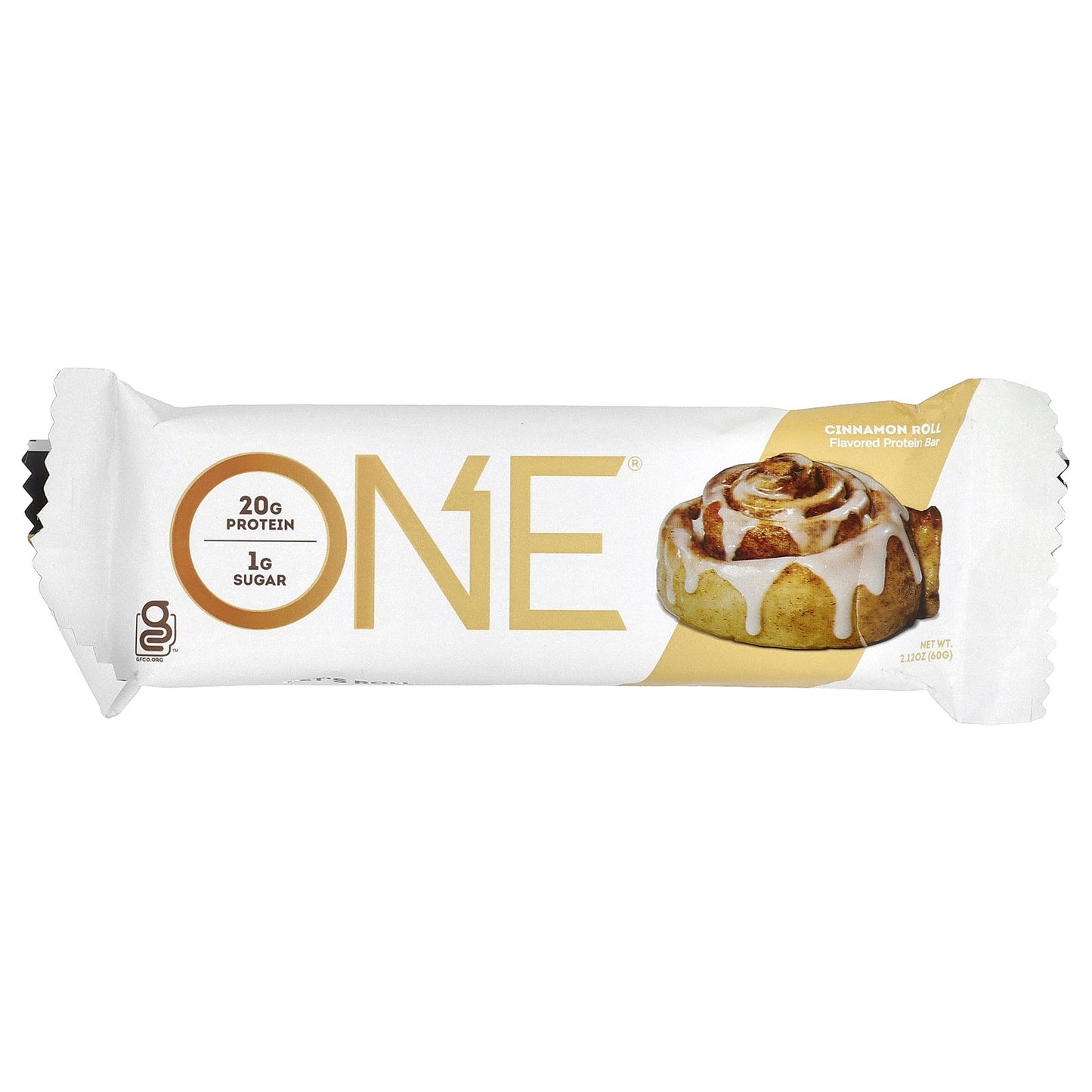One Brands, Protein Bar, Cinnamon Roll, 12 Bars, 2.12 oz (60 g) Each