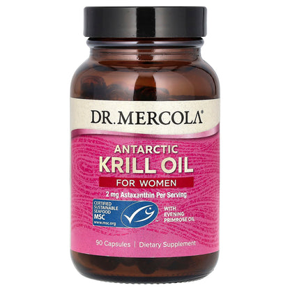 Dr. Mercola, Antarctic Krill Oil with Evening Primrose Oil for Women, 90 Capsules