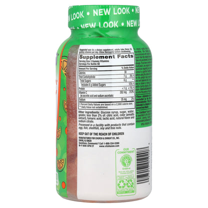 VitaFusion, Power C™, High Potency Vitamin C Gummies, Natural Orange, 150 Gummies