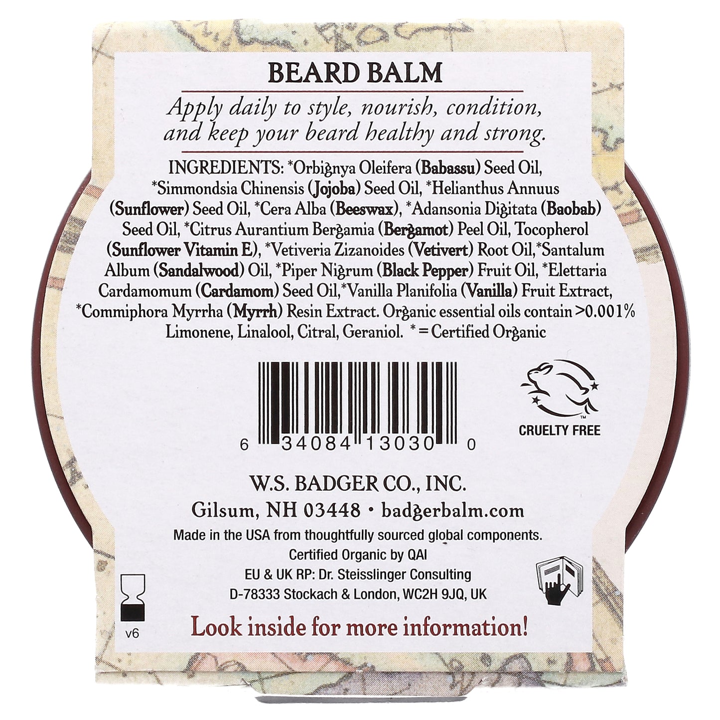 Badger, Navigator Class, Beard Balm, Bergamot & Vanilla, 2 oz (56 g)