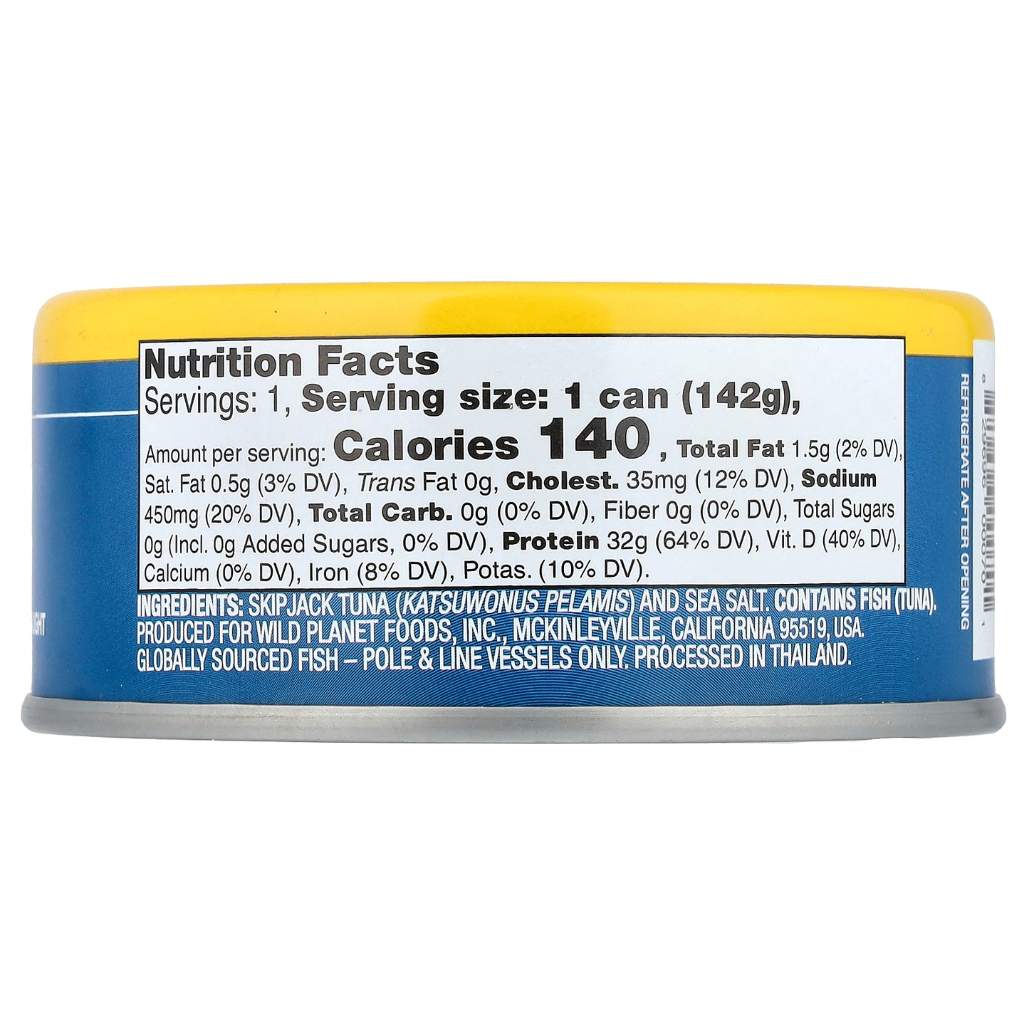 Wild Planet, Skipjack Wild Tuna, 5 oz (142 g)