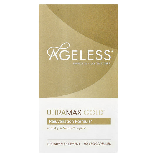 Ageless Foundation Laboratories, UltraMax Gold™ with AlphaNeuro Complex®, 90 Veg Capsules