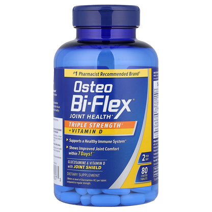 Osteo Bi-Flex, Joint Health + Vitamin D, Triple Strength, 80 Coated Tablets