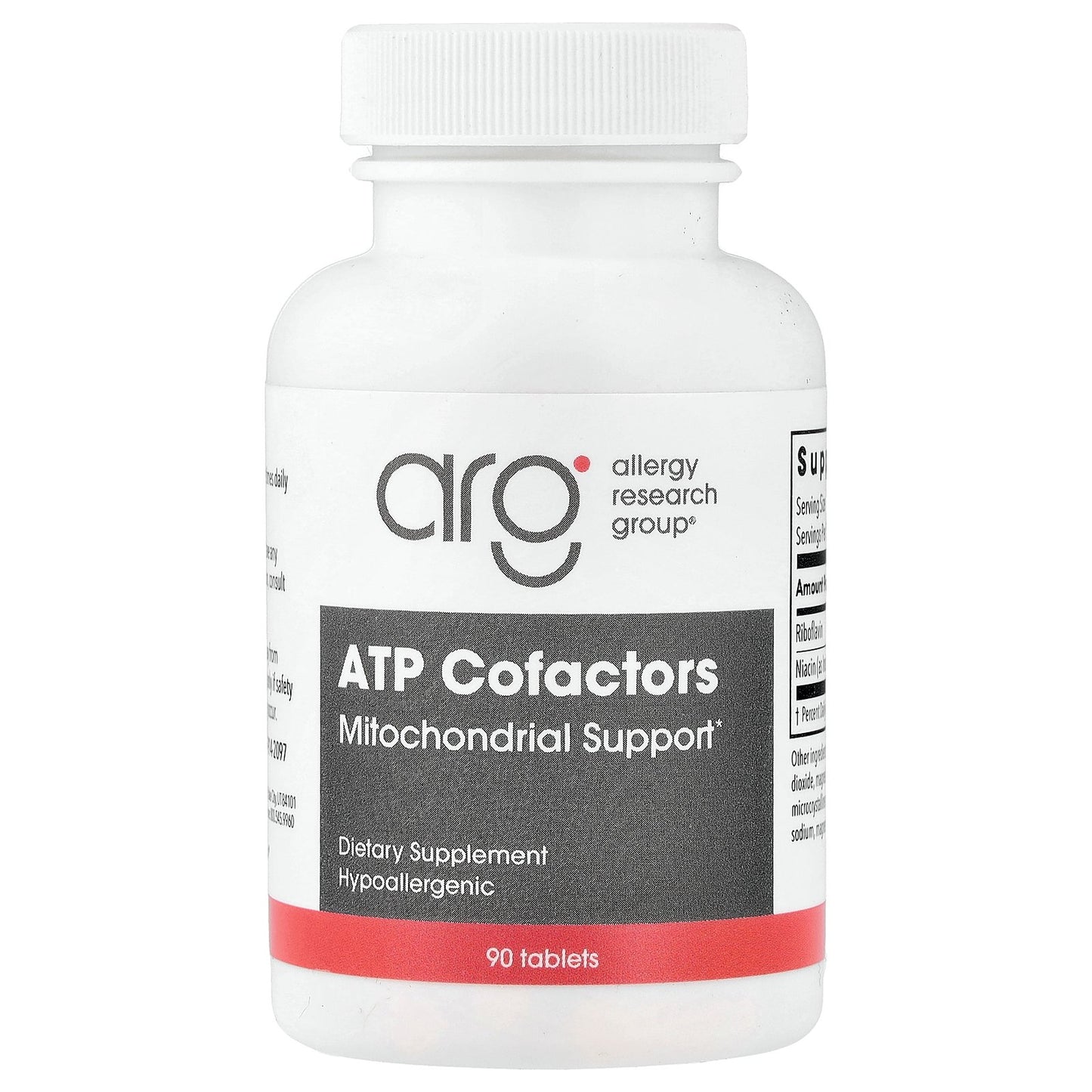 Allergy Research Group, ATP Cofactors, Mitochondrial Support, 90 Tablets