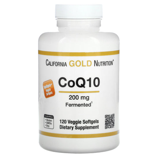 California Gold Nutrition, CoQ10, 200 mg, 120 Veggie Softgels