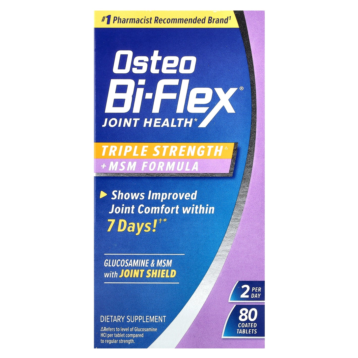 Osteo Bi-Flex, Joint Health, Triple Strength + MSM Formula, 80 Coated Tablets