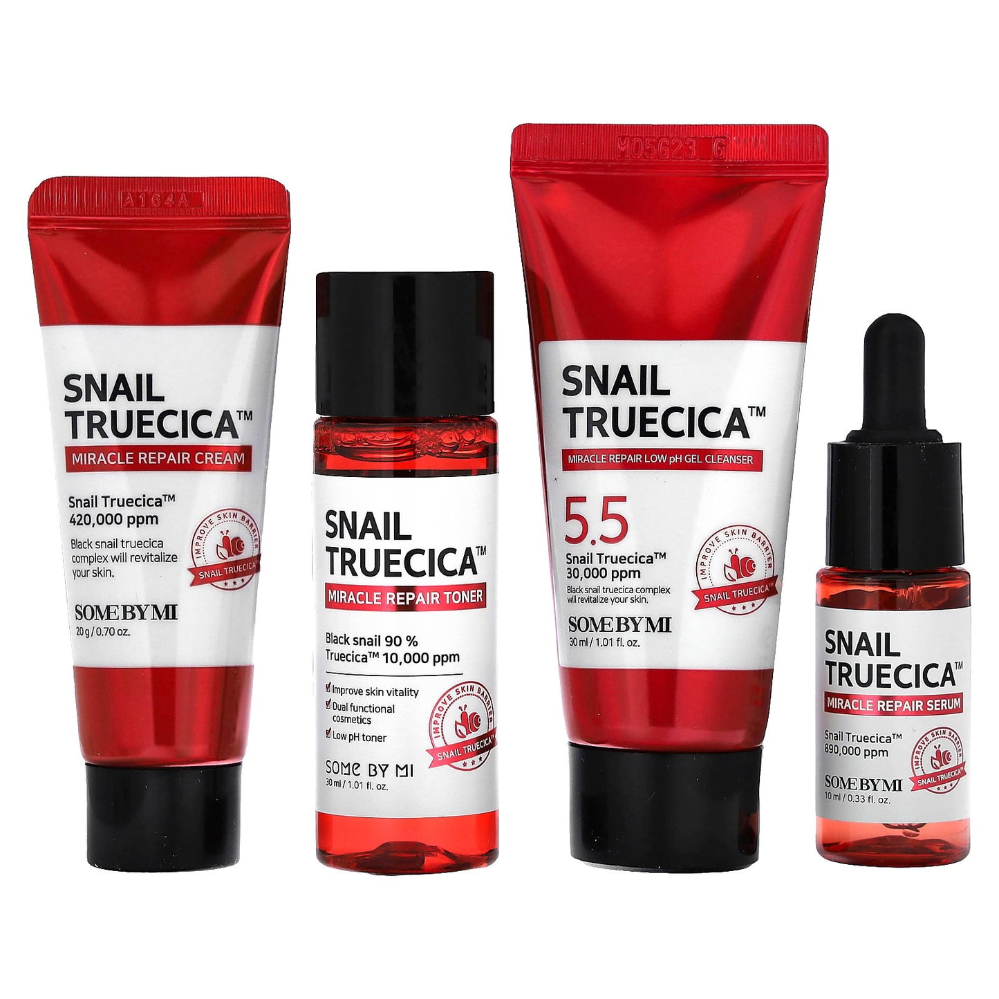 SOME BY MI, Snail Truecica Miracle Repair Starter Kit, 4 Piece Kit