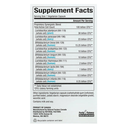 Natural Factors, Ultimate Probiotic, Critical Care, 100 Billion CFU, 30 Vegetarian Capsules