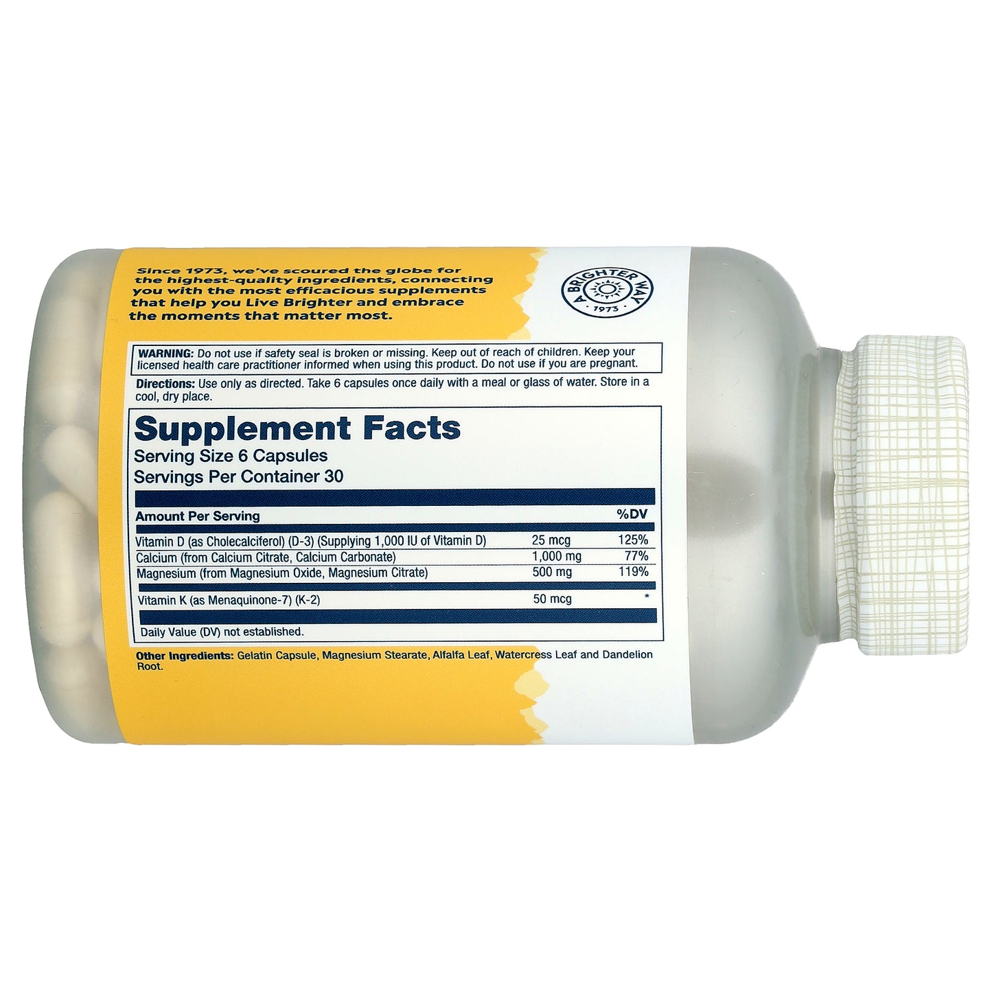 Solaray, Cal-Mag Citrate 2:1 Ratio, 180 Capsules