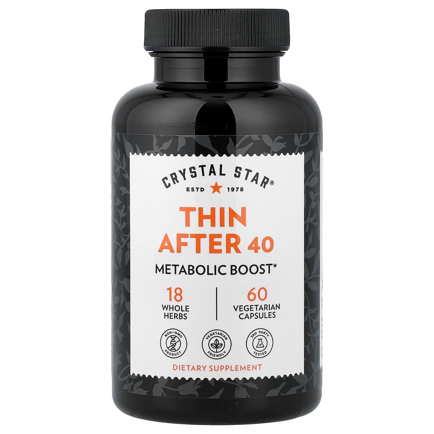 Crystal Star, Thin After 40, 60 Vegetarian Capsules