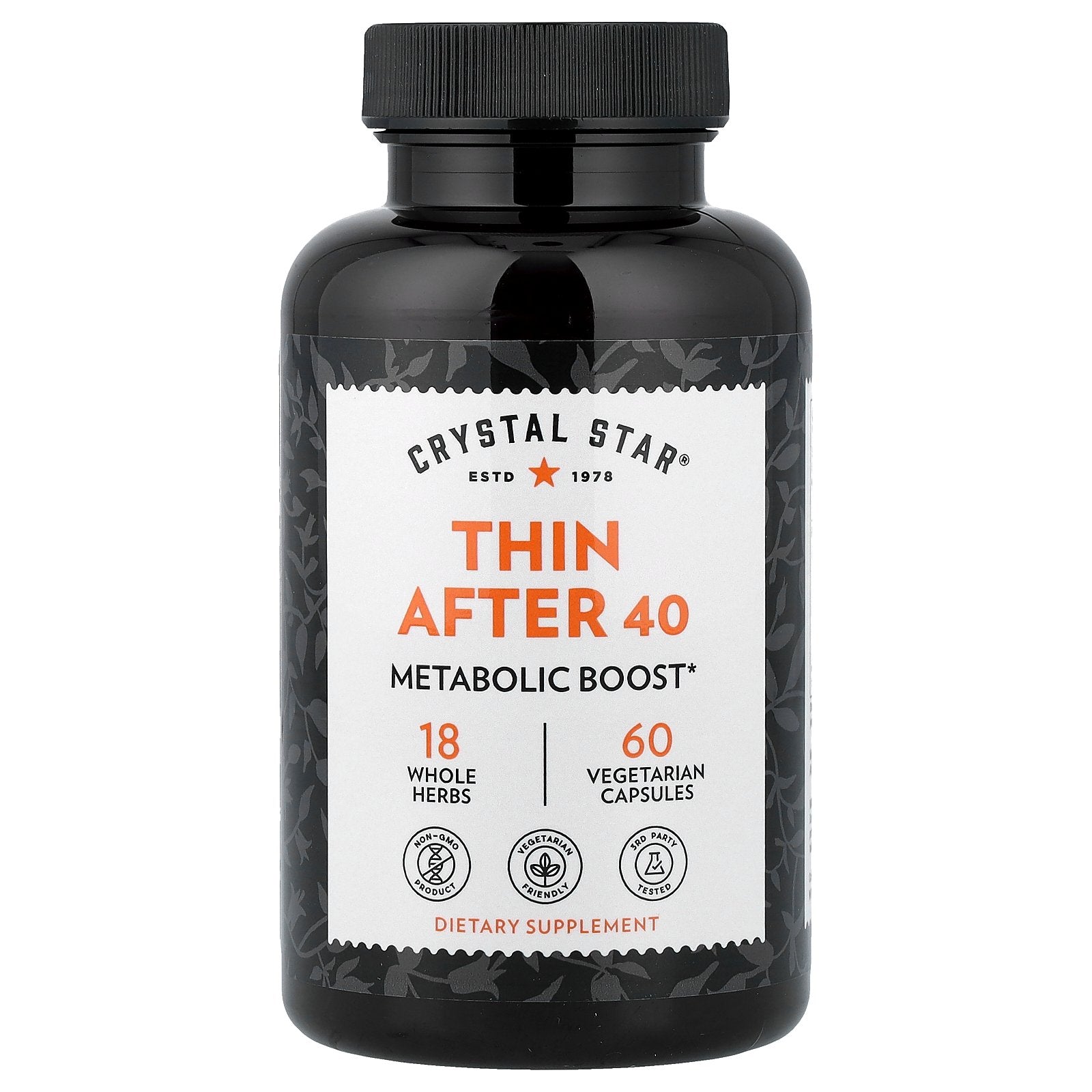 Crystal Star, Thin After 40, 60 Vegetarian Capsules