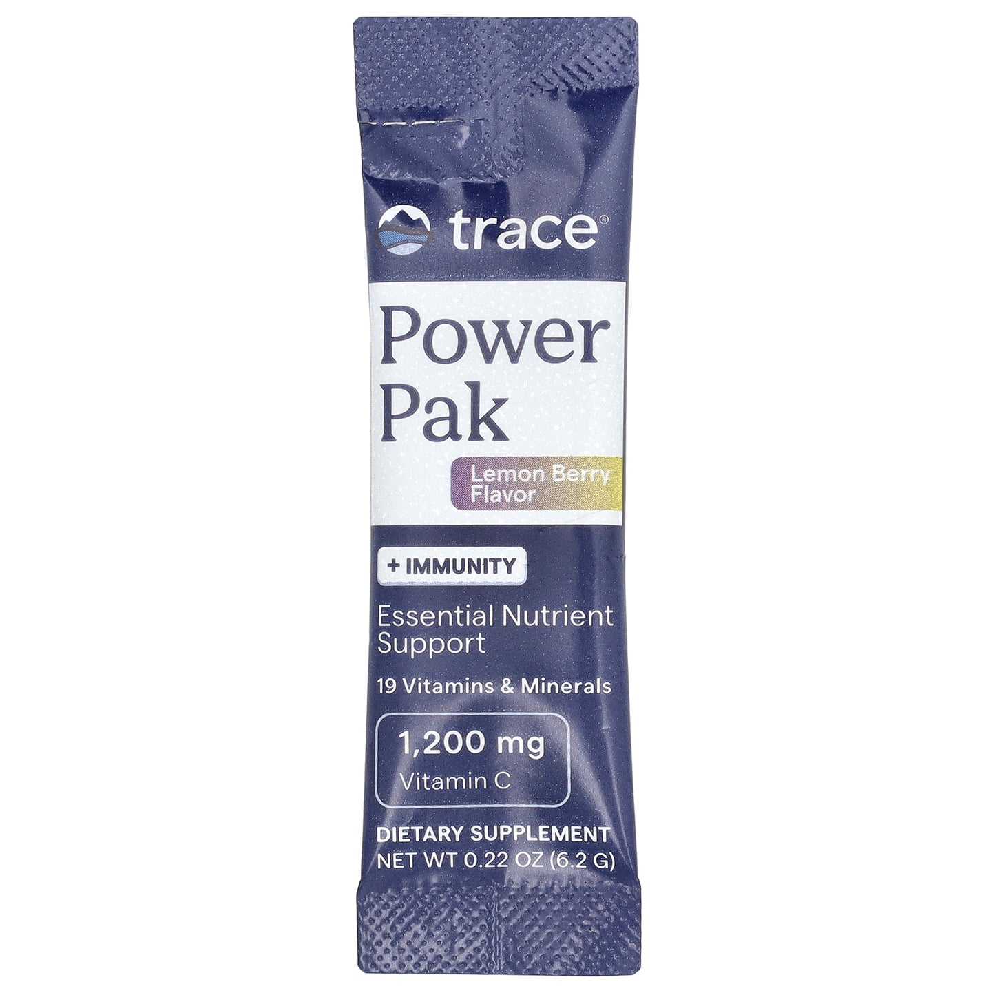 Trace, Power Pak + Immunity, Lemon Berry, 30 Stick Packs, 0.22 oz (6.2 g) Each