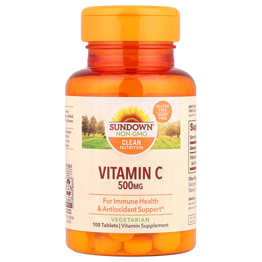Sundown Naturals, Vitamin C, 500 mg, 100 Tablets