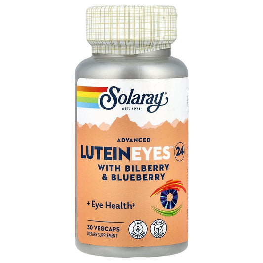Solaray, Advanced Lutein Eyes™ 24 With Bilberry & Blueberry, 30 VegCaps