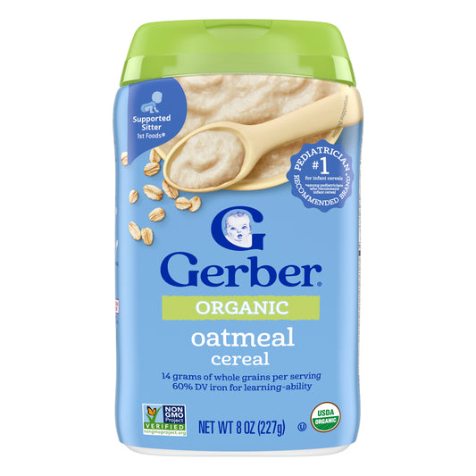 Gerber, Organic Oatmeal Cereal, 1st Foods®, 8 oz (227 g)