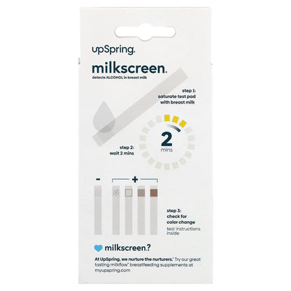UpSpring, Milkscreen®, 20 Test Strips