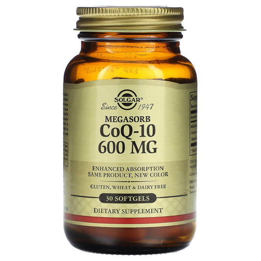 Solgar, Megasorb CoQ-10, 600 mg, 30 Softgels