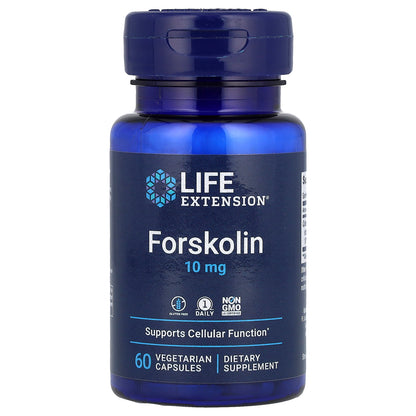 Life Extension, Forskolin, 10 mg, 60 Vegetarian Capsules