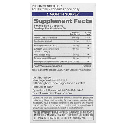 Himalaya, Ashwagandha + Immune , 60 Vegan Capsules