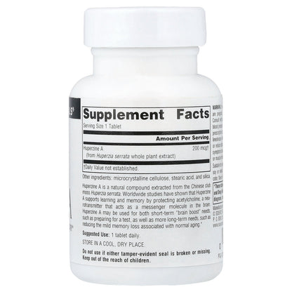 Source Naturals, Huperzine A, 200 mcg, 120 Tablets