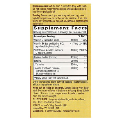 Nature's Way, Fatigued to Fantastic!™, Adrenal Stress End™, 60 Capsules