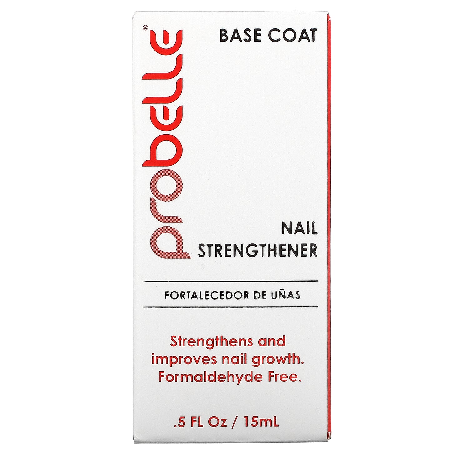 Probelle, Nail Strengthener, Base Coat, 0.5 fl oz (15 ml)