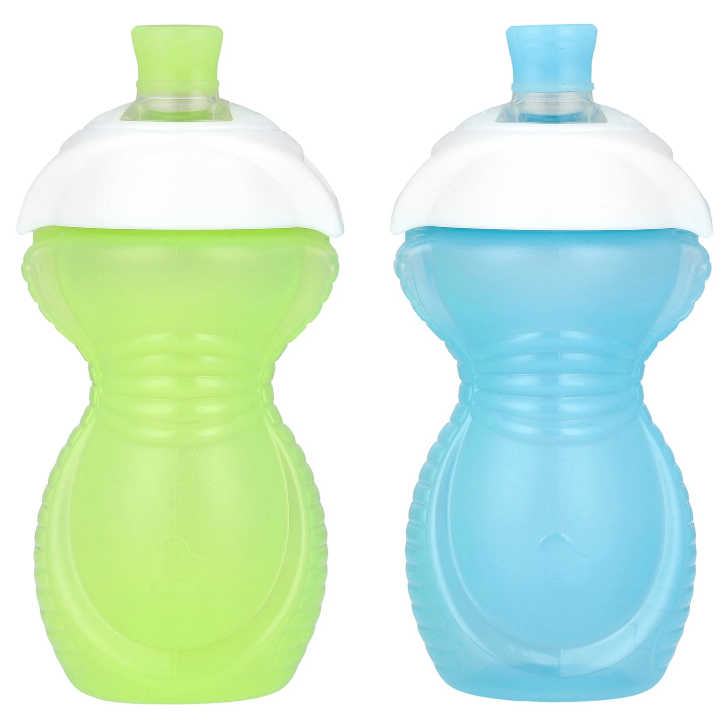 Munchkin, Click Lock™, Bite Proof Sippy Cup, 9 Months+, Light Green & Light Blue, 2 Count, 9 oz (266 ml) Each