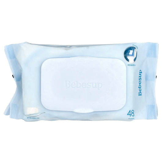 Bebesup, Bidet Tissue, Wet Wipes For Baby, 48 Sheets