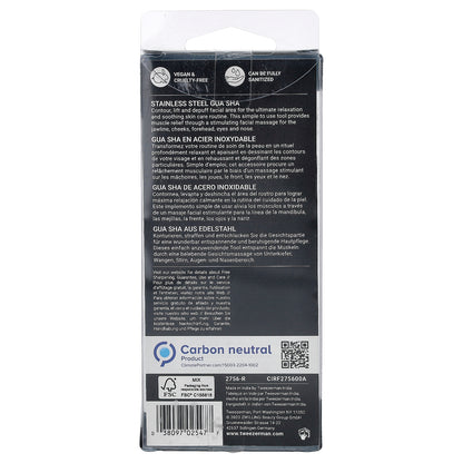 Tweezerman, Stainless Steel Gua Sha, 1 Count