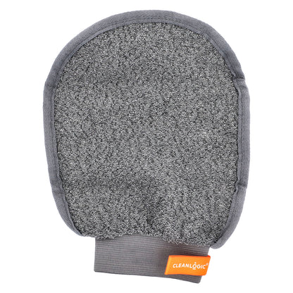 CleanLogic, Sport, Grooming and Body Mitt, Gray, 1 Count