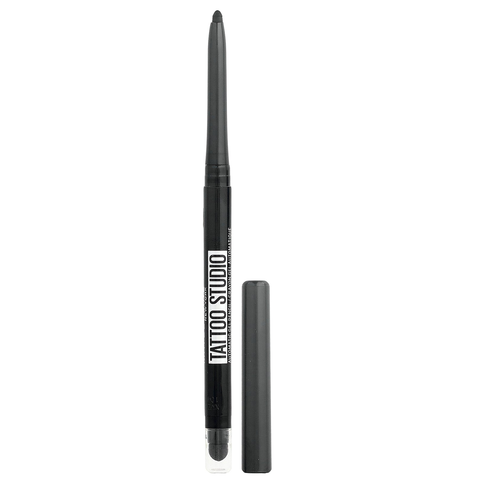 Maybelline, Tattoo Studio, Automatic Gel Pencil Eyeliner, 010 Pitch Black, 0.01 oz (280 mg)