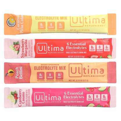 Ultima Replenisher, 6 Essential Electrolytes, Daily Electrolyte Drink Mix, Mocktini Variety Pack, 16 Stickpacks, 2 oz (56 g)