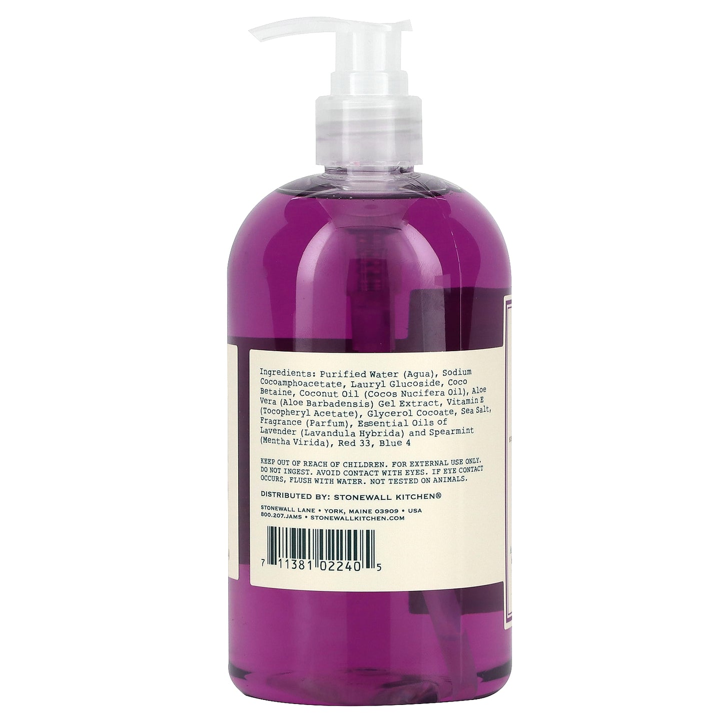 Stonewall Kitchen, Hand Soap, Lavender Mint, 16.9 fl oz (500 ml)