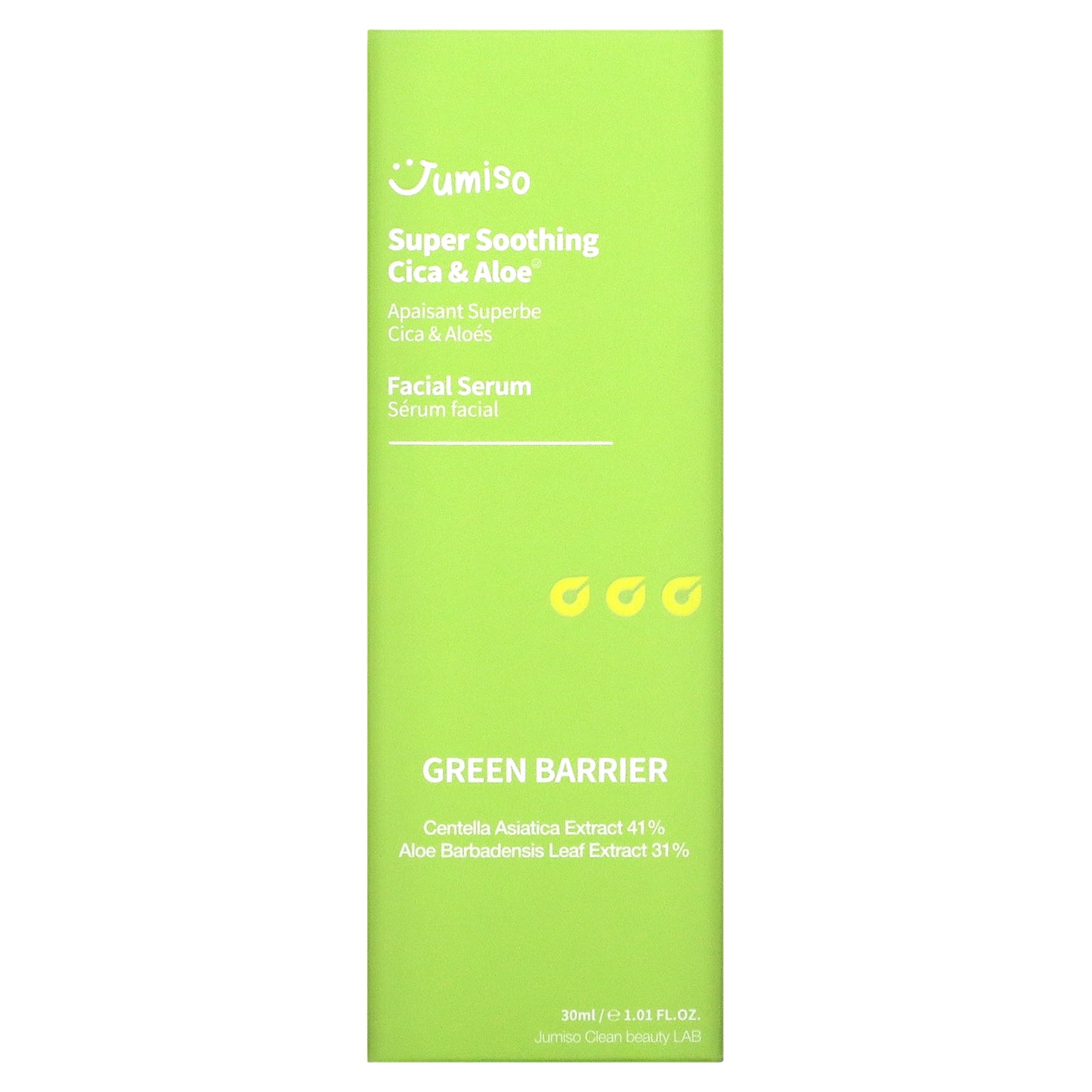 Jumiso, Super Soothing Facial Serum, Cica & Aloe, 1.01 fl oz (30 ml)