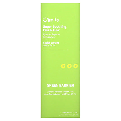 Jumiso, Super Soothing Facial Serum, Cica & Aloe, 1.01 fl oz (30 ml)