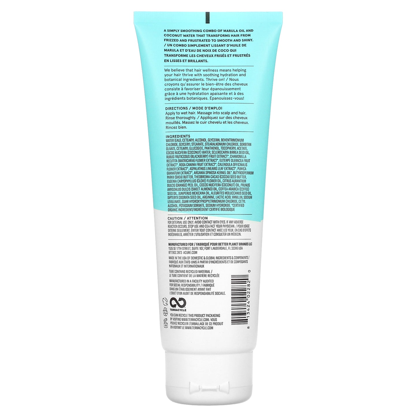 ACURE, Simply Smoothing Conditioner, Coconut & Marula Oil,  8 fl oz (236.5 ml)