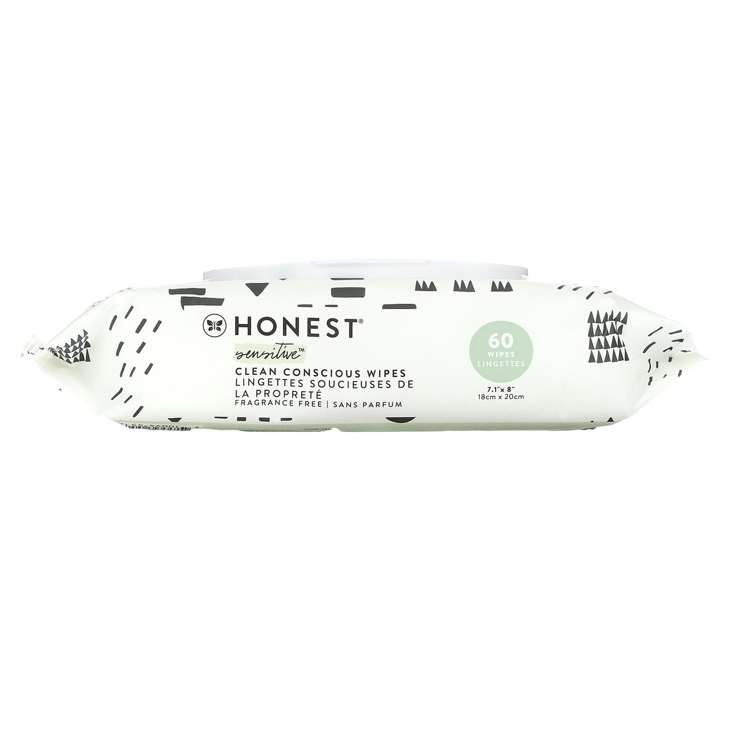 The Honest Company, Sensitive Clean Conscious Wipes, Fragrance Free, 60 Wipes