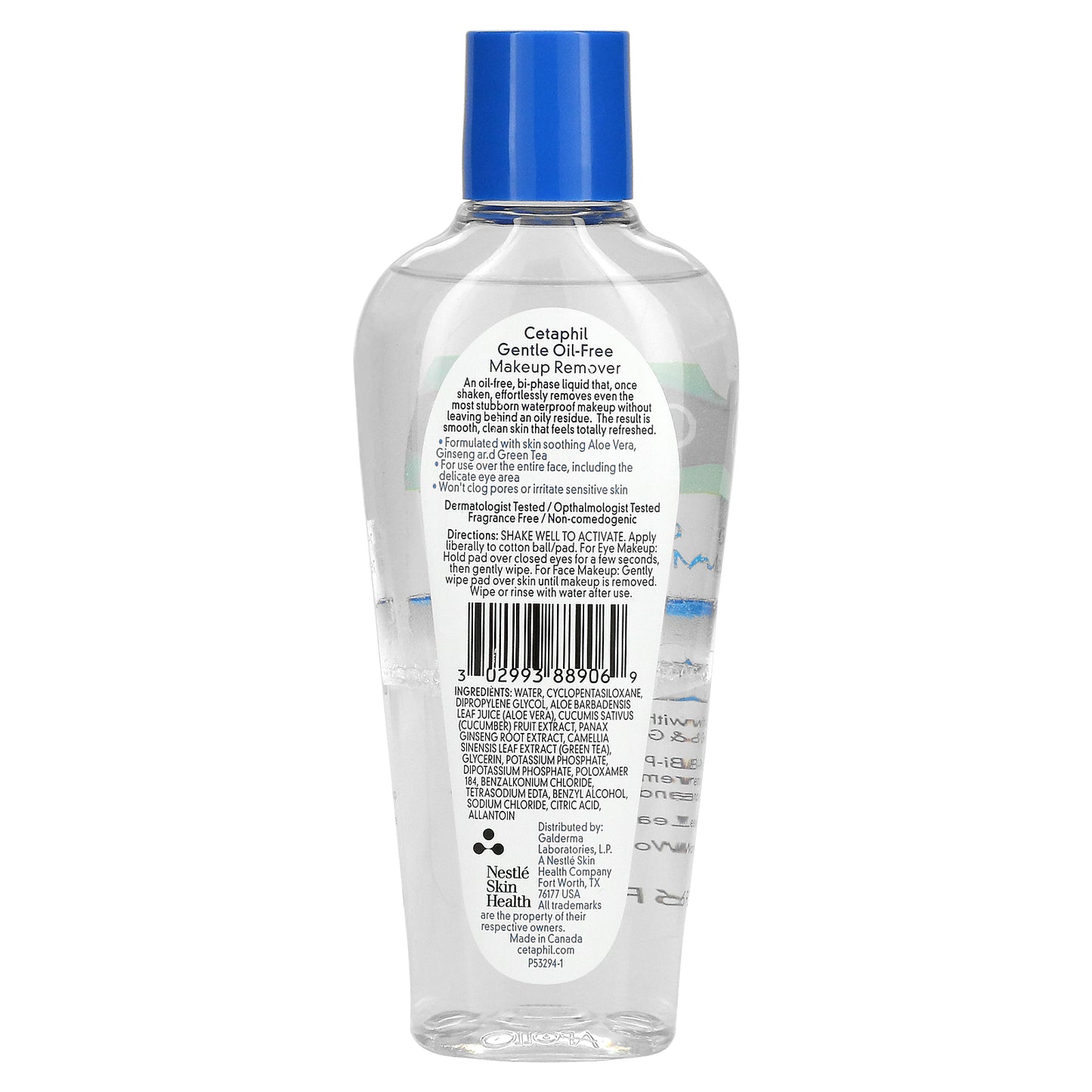 Cetaphil, Gentle Oil Free Makeup Remover, Fragrance Free, 6 fl oz (177 ml)